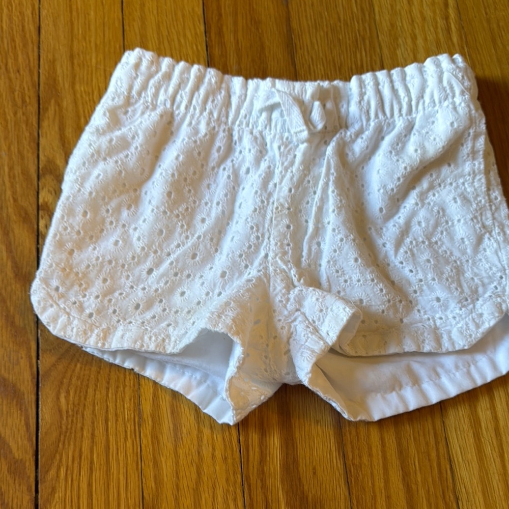 Cat & Jack White Eyelet Shorts